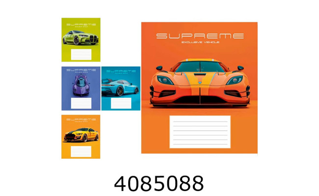 Зошит шк. 18 арк. лін. Школярик Star ВД-лак 