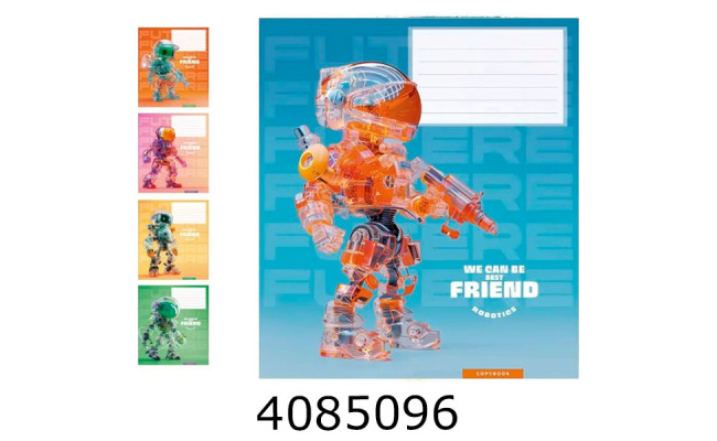 Зошит шк. 12 арк. коса Школярик виб.УФ-лак 