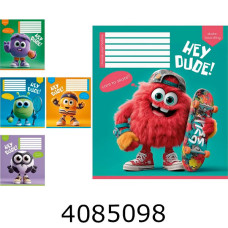 Зошит шк. 12 арк. коса Школярик виб.УФ-лак Зошит шк. 12 арк. коса Школярик виб.УФ-лак