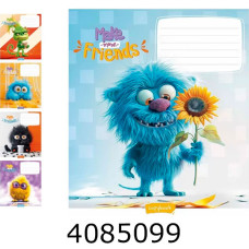 Зошит шк. 12 арк. коса Школярик виб.УФ-лак 