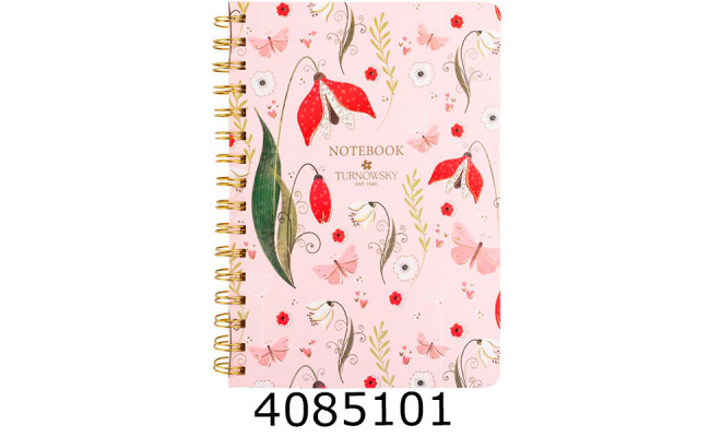 Блокнот на спір. збоку А5 80 арк. Axent кл. обкл. тв. Secret Garden 1 (12) 8473-1-A-TR