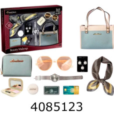 Біжутерія в коробці з сумочкою (хустинка сережки окуляри пудра тіні)  37*6*53 (24) 676