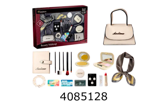 Біжутерія в коробці з сумочкою (хустинкаокуляритінігаманецьобручпомадасережки) 37*6*53 (24) S-2