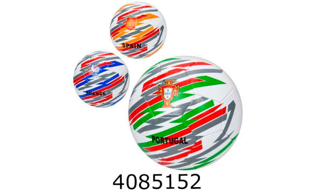Мяч футб. прес-кожа №5 PVC 300-320гр 3 кольори (30) EV-3389