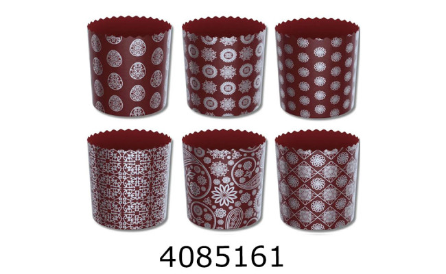 Форма для паски d70*78 міх срібло темно коричневий (10/50/300)