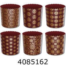 Форма для паски d90*85 міх золото темно коричневий (10/50/300)