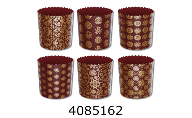 Форма для паски d90*85 міх золото темно коричневий (10/50/300)