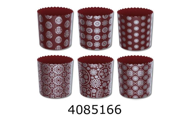 Форма для паски d110*85 міх срібло темно коричневий (10/50/300)