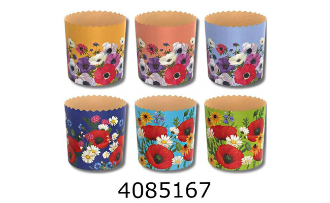 Форма для паски d110*85 міх квіти (10/50/300)