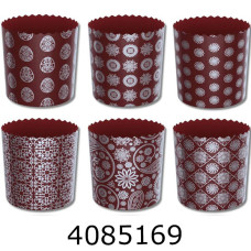 Форма для паски d130/85 міх срібло темно коричневий (10/50/300)