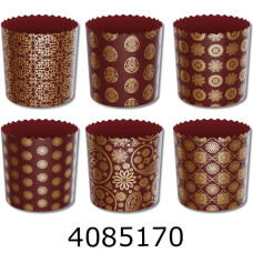 Форма для паски d130/85 міх золото темно коричневий (10/50/300)