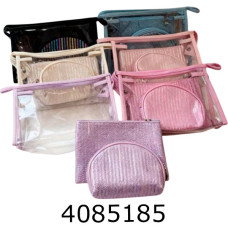 Косметичка 3 кольора 3в1 24*17*7 см 107-15