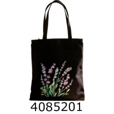 Сумка шопер зі змійкою Квіти 34*40см 802-48