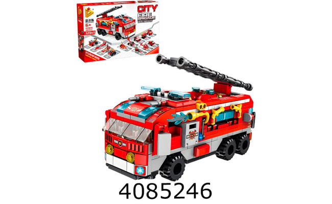 Конструктор Panlos Пожежна машина-трасформер 561 дет. (24) 633016