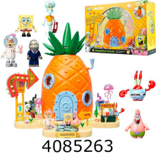 Конструктор Area-X Spange Bob Pineapple House 2345 дет. + 6 героїв в коробці AB0032