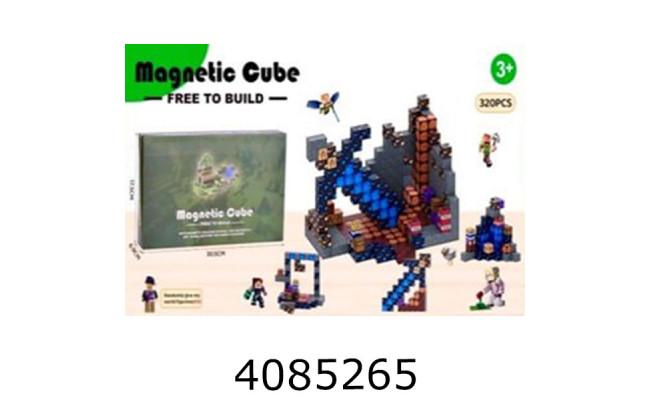 Конструктор магнітний Minecraft 320 дет в коробці (18) BZ96-14