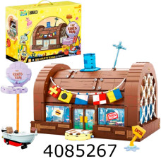 Конструктор Area-X Spange Bob The Krusty Krab 2770 дет. + 6 героїв в коробці AB0027