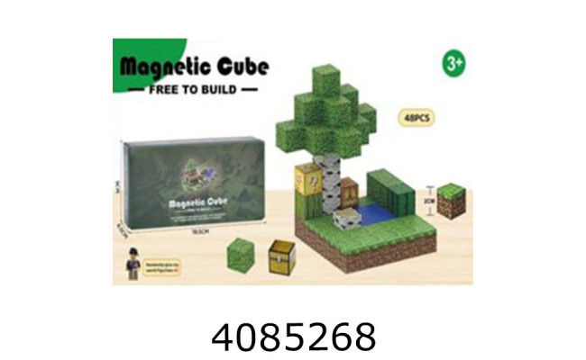 Конструктор магнітний Minecraft 48 дет в коробці (18) BZ96-39