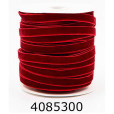 Стрічка оксамитова пакувальна 10мм* 457м червона 581-024