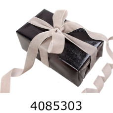 Стрічка оксамитова пакувальна 25мм* 228м срібна 581-192