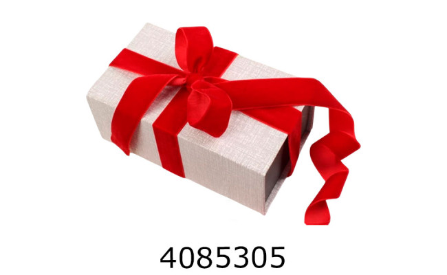 Стрічка оксамитова пакувальна 25мм* 228м червона 581-109