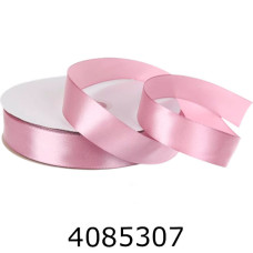 Стрічка атласна пакувальна 25 мм*914м блідо рожева (ціна за уп 10шт) 58-11403