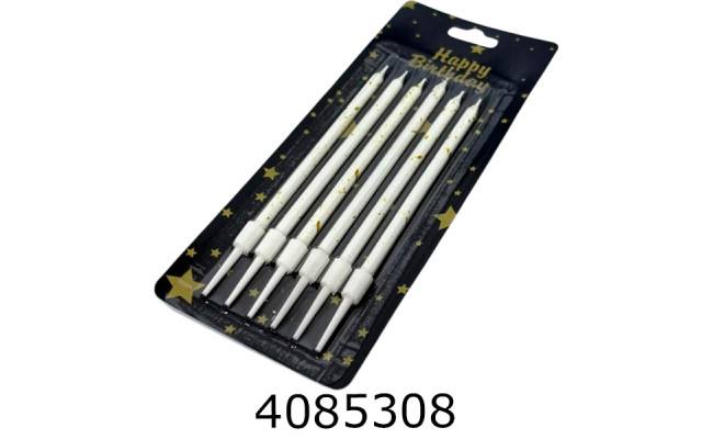 Набір свічки в торт 6 шт