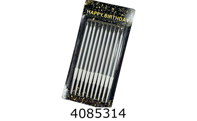 Набір свічки в торт 10 шт 