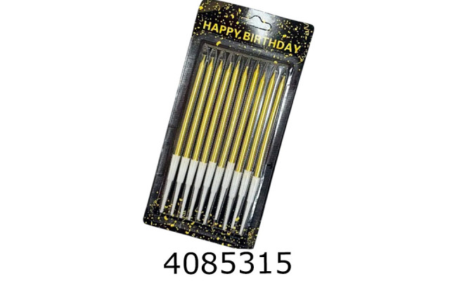 Набір свічки в торт 10 шт 