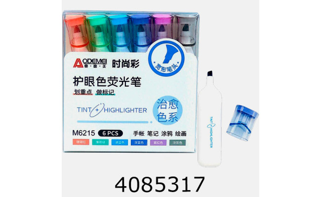 Маркер текст. набір 6шт Aodemei 