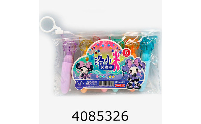 Маркер текст. набір 6шт Aodemei 