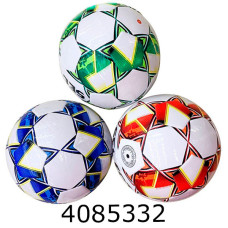 Мяч футб. прес-кожа №5 PVC 300гр 3 кольори (30) BT-FB-0318