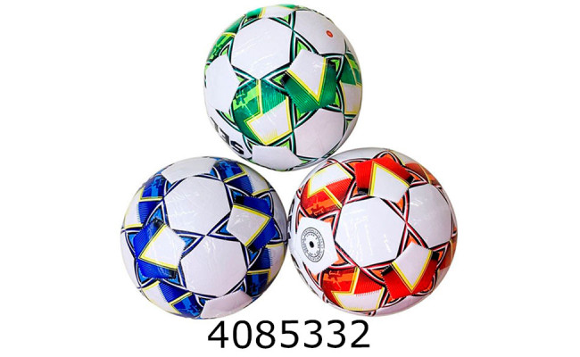Мяч футб. прес-кожа №5 PVC 300гр 3 кольори (30) BT-FB-0318