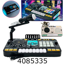 DJ контролер з мікрофоном на акум USB муз світ Bluetooth в коробці .40*8*20  (21) 8D-8B