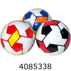 Мяч футб. прес-кожа №5 PVC 320гр 3 кольори (30) BT-FB-0337