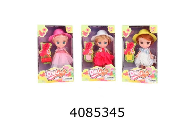 Лялька в коробці + аксесуари 3 види 20*7*12см (48/96) 65006