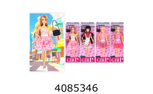 Лялька в коробці + аксесуари 4 види 32*5*12см (60/120) 92066-2