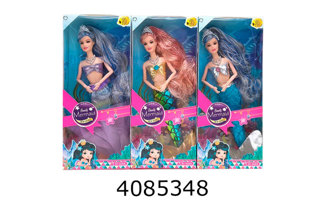 Лялька Русалка в коробці 3 кольори 33*5*14см (48/96) BL381
