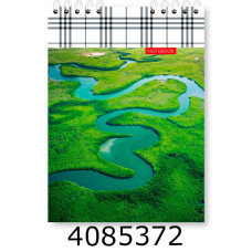 Блокнот на спір. зверху А5 48 арк. обкл. картон. кл. 