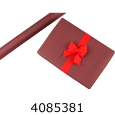 Папір подар. 70*800см теракот в рулоні 70г/м 255-5270