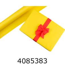 Папір подар. 70*800см жовта в рулоні 70г/м 255-3245