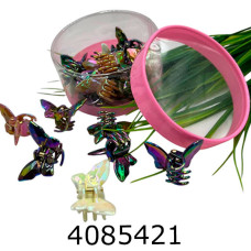 Крабик для волосся 24шт в банці 15см bb8276