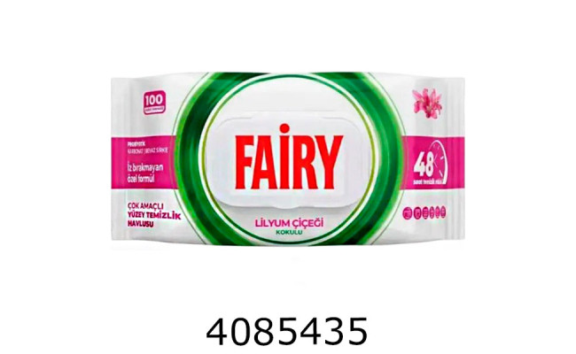 Серветка волога універсальна Fairy Лілія 100шт 633122