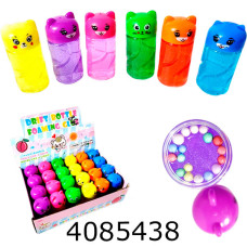 Слайм в банці Котик перламутр. 35*8см асорт. 26-9 Імп (24)