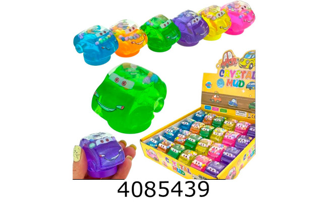 Слайм в банці Машинка перламутр. 55*45см асорт. 26-10 Імп (24)