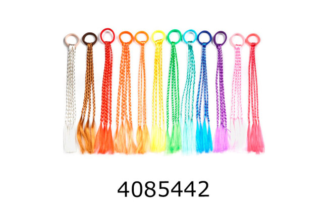 Резинка для волосся з косичками ціна за 12 шт 3813RK-2504