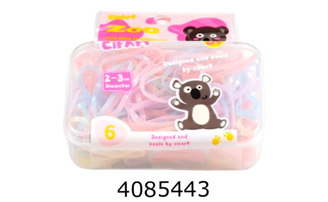 Резинка для волосся силікон кольорові  в уп. 150шт (10) 5555RS-2552E