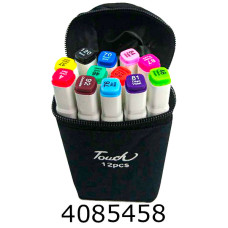 Скетч-маркери 12 кол. в сумці (100) Touch-12 Скетч-маркери 12 кол. в сумці (100) Touch-12