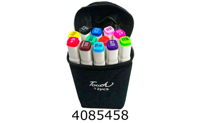 Скетч-маркери 12 кол. в сумці (100) Touch-12