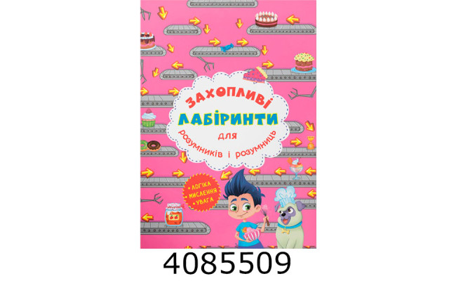 Захопливі лабіринти для розумників і розумниць Кондитерська фабрика Кристал Бук (20)